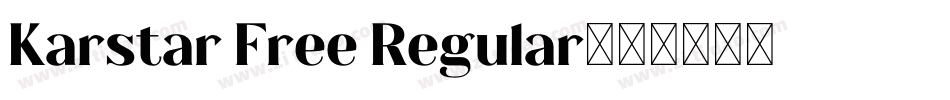 Karstar Free Regular字体转换
